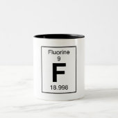 F - Fluor Zweifarbige Tasse (Mittel)