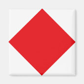 "F" (Foxtrot) Code der Signalschlagflagge Magnet (Vorne)