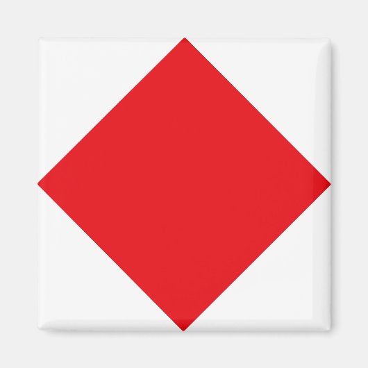"F" (Foxtrot) Code der Signalschlagflagge Magnet (Vorne)