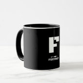 F (Foxtrot) NATO Phonetischer Alphabet & Morse Cod Tasse (Vorderseite Links)