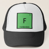 F - Frankenstein Chemistry Periodic Table Symbol Truckerkappe (Vorderseite)