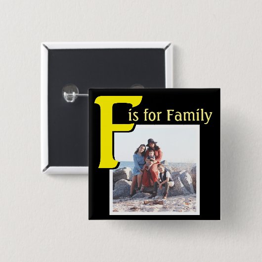 F für Familie Button (Vorne & Hinten)