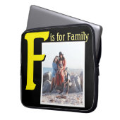 F für Familie Laptopschutzhülle (Vorderseite Links)
