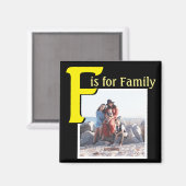 F für Familie Magnet (Vorderseite/Rückseite)