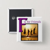 F für Freunde Button (Vorne & Hinten)