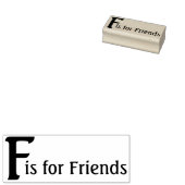 F für Freunde Gummistempel (Stempel)