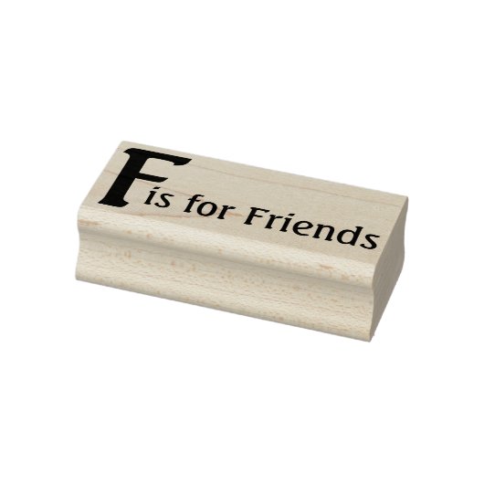 F für Freunde Gummistempel (Stempel)