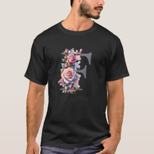 F für Lehrer der ersten Klasse Erster Schultag Kin T-Shirt