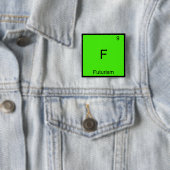 F - Futurism Funny Chemistry Element Symbol T-Shir Button (Beispiel)