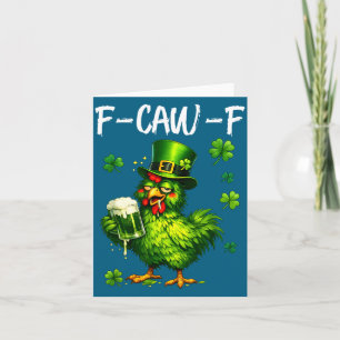 F gack g St Patricks Day, F-Gack-G Glückshuhn Karte