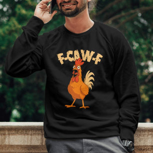 F-GAG-G! Lustiger geschockter Hahn Huhn Sweatshirt