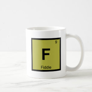 F - Geigenmusik Chemie Periodensystem Kaffeetasse