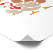 F-gobble-f Angry Mad Hilarious Turkey Meme Design  Poster (Ecke)