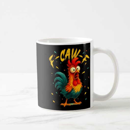 F Hahn F Hahn Lustiger Vogel Hühnerflüsterer Fawk Kaffeetasse (Rechts)