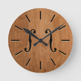 f-Holes-Uhr -wgII Runde Wanduhr