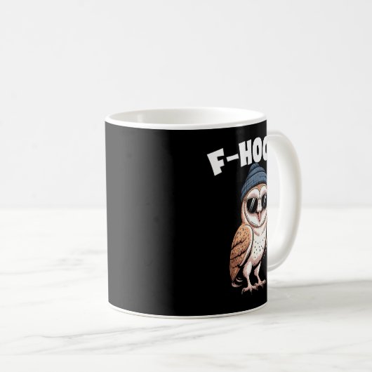 F-hoo-f Funny Bird Meme Graphic Kaffeetasse (VorderseiteRechts)