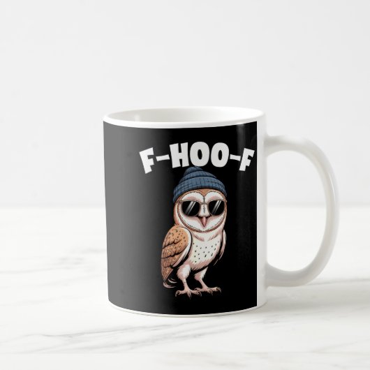 F-hoo-f Funny Bird Meme Graphic Kaffeetasse (Rechts)