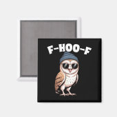F-hoo-f Funny Bird Meme Graphic  Magnet (Vorderseite/Rückseite)