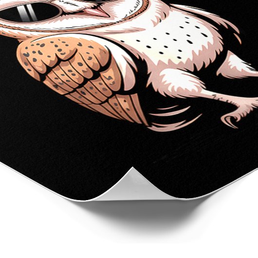 F-hoo-f Funny Bird Meme Graphic  Poster (Ecke)