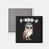 F-hoo-f Lustiger Vogel Meme Grafik  Magnet (Vorderseite/Rückseite)