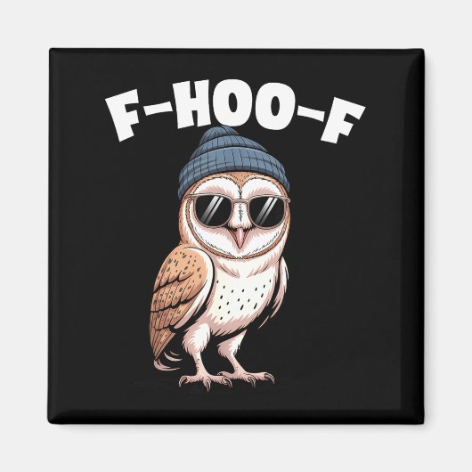 F-hoo-f Lustiger Vogel Meme Grafik  Magnet (Vorne)