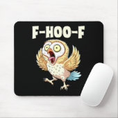 F-hoo-f Owl Meme – Funny Screaming Owl Bird Meme G Mousepad (Mit Mouse)