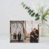 F I A L Y SAVE THE DATE ANKÜNDIGUNGSPOSTKARTE (Stehend Vorderseite)