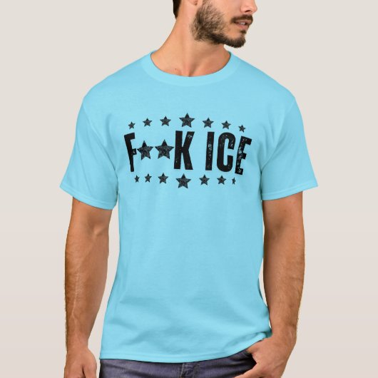 F ICE Protest T-Shirt (Vorderseite)
