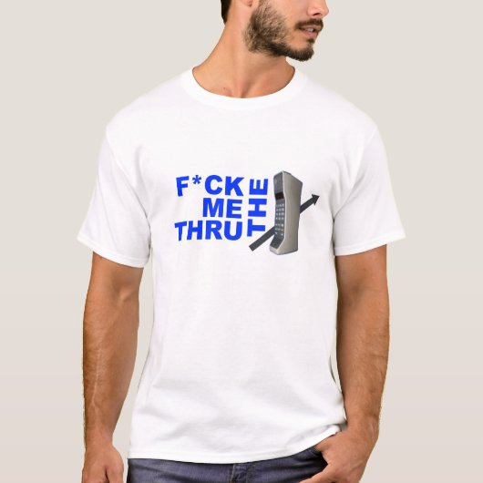 F ich durch den Telefon-T - Shirt (Vorderseite)