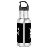F-Imitate-"Diamant"-Monogramm Edelstahlflasche (Rückseite)