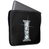F-Imitate-"Diamant"-Monogramm Laptopschutzhülle (Vorne Rechts)