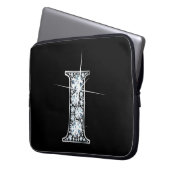 F-Imitate-"Diamant"-Monogramm Laptopschutzhülle (Vorderseite Links)