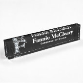 F Imitate Diamond Desk Namplate Namensplakette