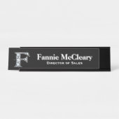 F Imitate Diamond Desk Namplate Schreibtischnamensplakette (Vorderseite )