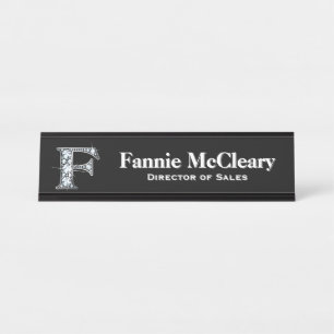 F Imitate Diamond Desk Namplate Schreibtischnamensplakette