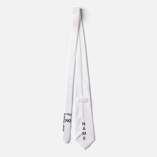 F Initial Gem Design Krawatte (Rückseite)