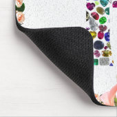 F Initial Gem Design Mousepad (Ecke)