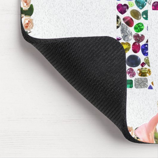 F Initial Gem Design Mousepad (Ecke)