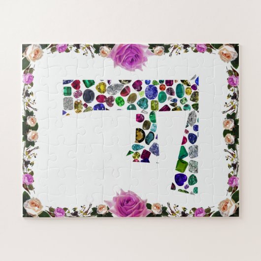F Initial Gem Design Puzzle (Horizontal)