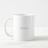 F Initialfloral Monogramm Kaffeetasse (Links)