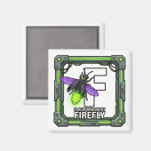 F is for Firefly – GTA Style ABC Learning Magnet (Vorderseite/Rückseite)