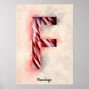 F ist For Flamingo Poster