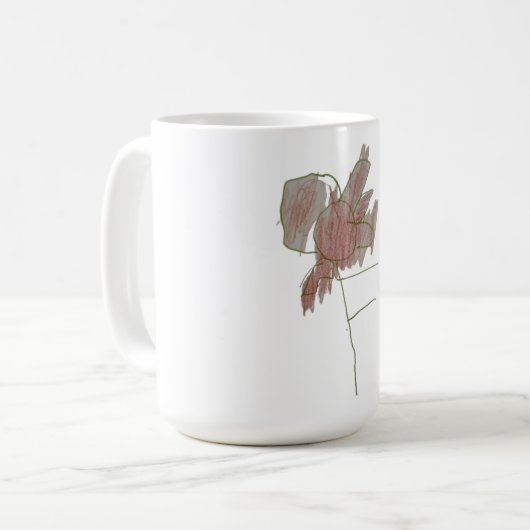 F ist für Blume Kaffeetasse (Vorderseite Links)