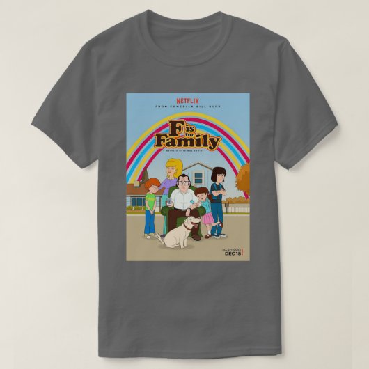 f ist für Familie 3  T-Shirt (Design vorne)