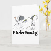 F ist für Fencing Karte (Gelbe Blume)