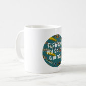 F ist für Fisch Kaffeetasse (Vorderseite Links)