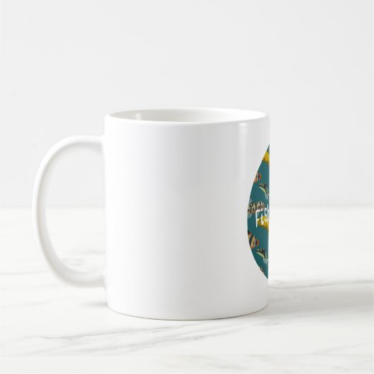 F ist für Fischhalter Kaffeetasse (Links)