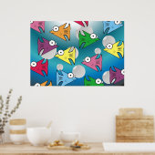 F ist für Fishy! Poster (Küche)