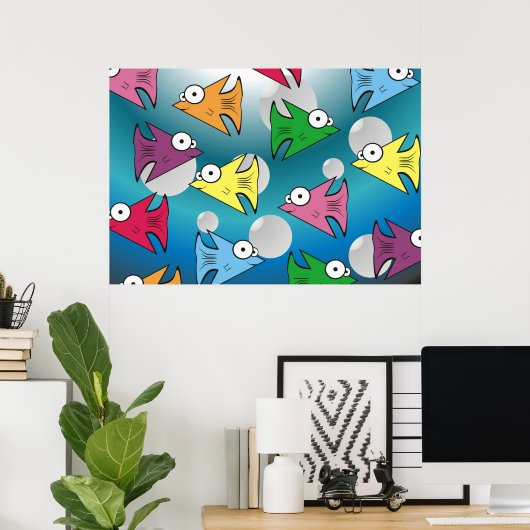 F ist für Fishy! Poster (Heimbüro)