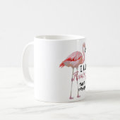 F ist für Flamingo Kaffeetasse (Vorderseite Links)